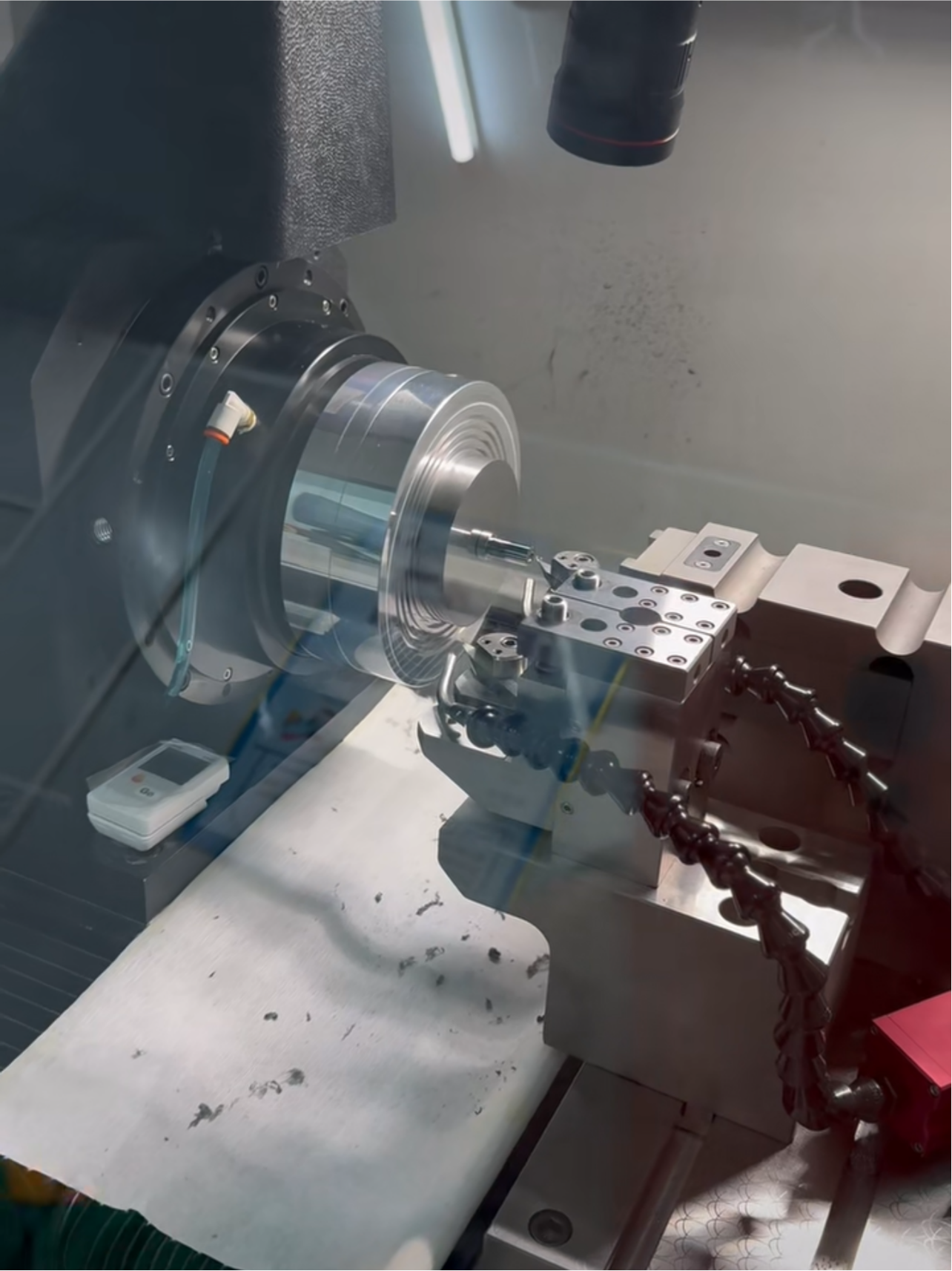 Diamond-turning setup, process reference